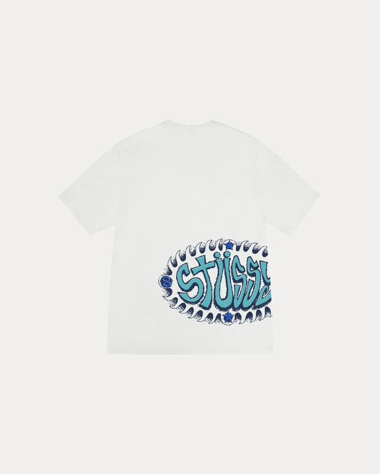 STUSSY WAVE OVAL TEE PIGMENT DYED