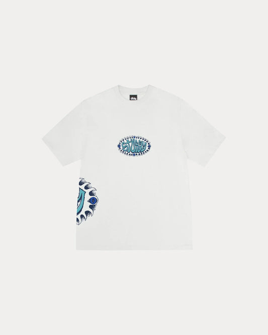 STUSSY WAVE OVAL TEE PIGMENT DYED