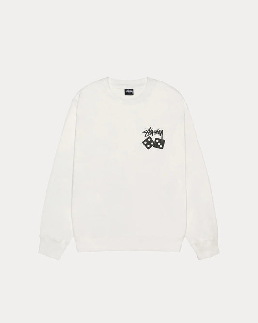 STUSSY DICE LONG SLEEVE PIGMENT DYED TEE