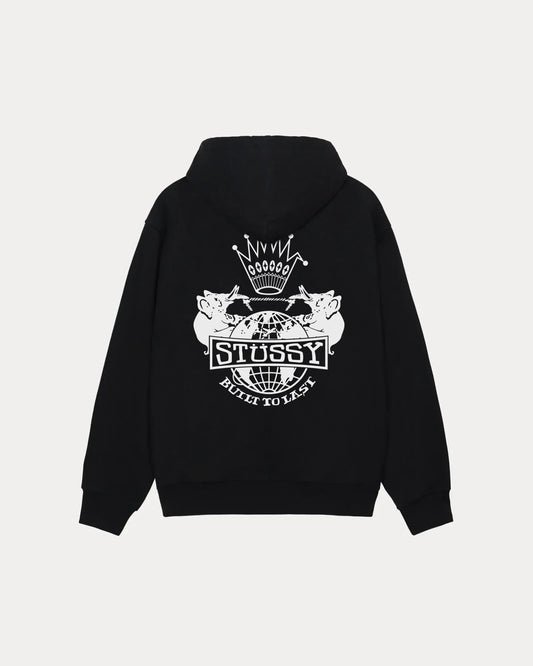 STUSSY BUILT TO LAST ZIP HOODIE