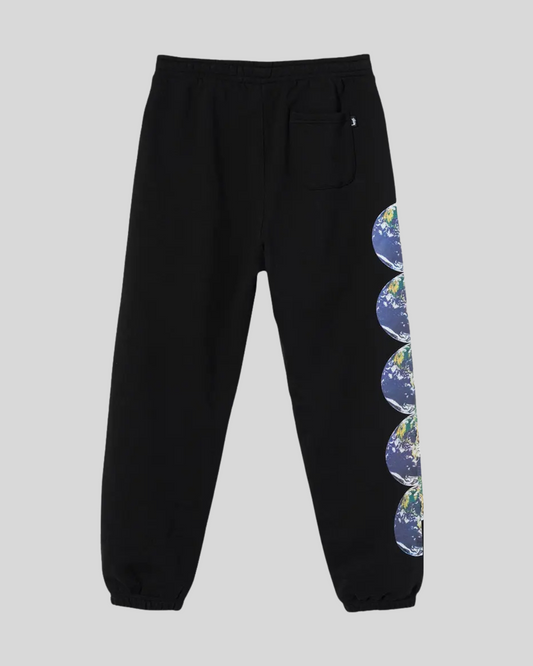 STUSSY CATCH THE WAVE SWEATPANTS 'BLACK'